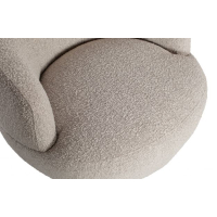 Woolly draaifauteuil bouclé naturel beige